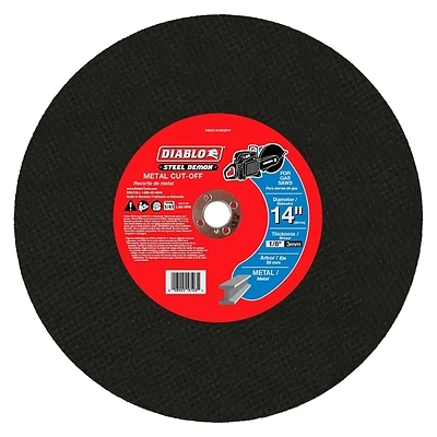 Steel Demon Metal High Speed Cut Off Disc, 20mm Arbor, 14-In.