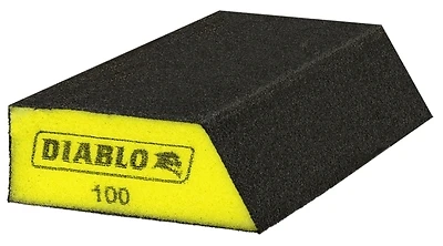 Diablo DFBLANGFIN04G Corner Contact Sanding Sponge, 100-Grit, 4-Pack