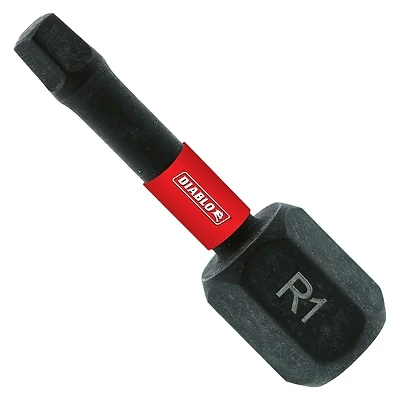 Dsq11p2 #1 Square Recess 1 In. Insert Impact Screwdriver Bit (2-pack)