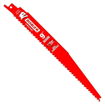Demo Demon Reciprocating Blades, Nail Embedded Wood, 9-In., 6-12 TPI, 15-Pk.