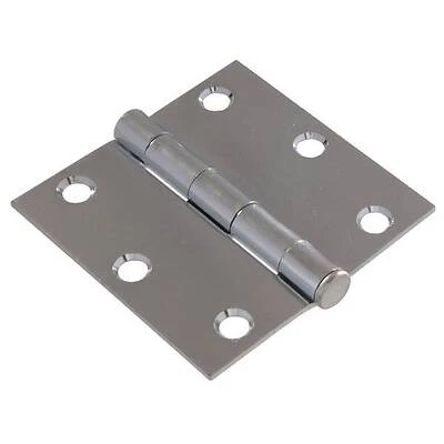 3-1/2" Zinc Plated General Purpose Broad Hinge With Removable Pin - Hillman 851743