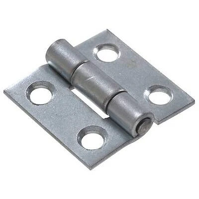 2-1/2" Light Narrow Hinge Fixed Pin, Zinc Plated Hillman Door Hinges 851723