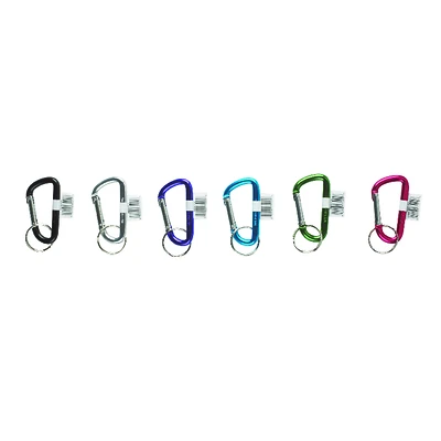 Hy-Ko KT127 Aluminum Key Ring, Large, 3-1/8 In., 50-Pk.