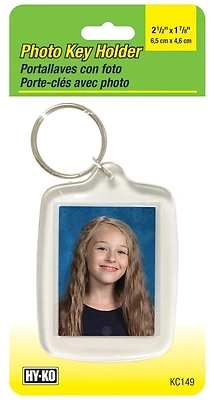 Hy-Ko KC149 Photo Key Holder with Metal Key Ring