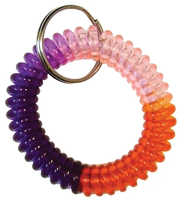 Hy-Ko KC355 Multi-Colored Wrist Coil Key Ring
