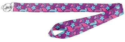 Hy-Ko LAN-118 2GO Lanyard, 1 In Wide, Nylon, Purple, Clip End