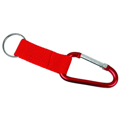 Hy-Ko KBO502 Key Carabiner, Nylon Strap, Assorted Colors
