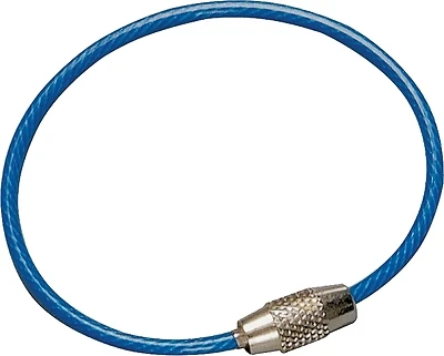 Hy-Ko KC123 Cable Key Ring, Nylon-Coated