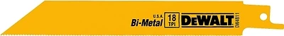 Bi-Metal Reciprocating Saw Blade, 18 TPI, 6 In.