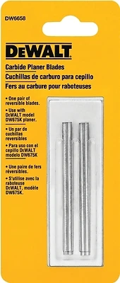 Dw6658 3-1/8 In. Reversible Carbide Planer Blades (2-pack) For Dw675k Planer