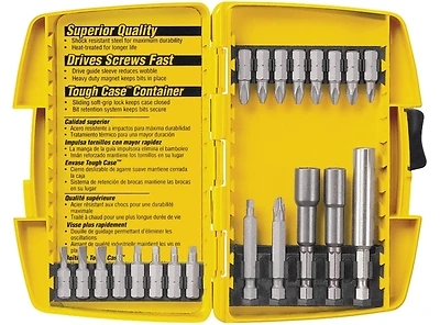 21-piece Screwdriver Bit Set With Tough Case And Magnetic Holder