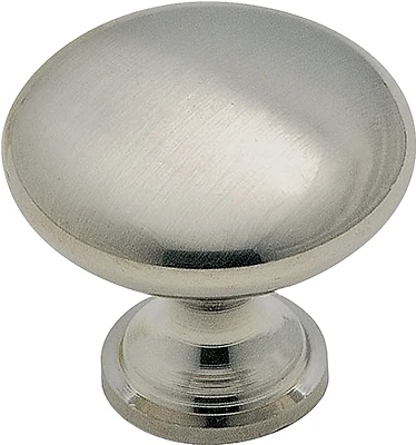 Amerock 14404SCH Everyday Heritage Round Cabinet Knob, Brushed Chrome, 1-3/16 In.
