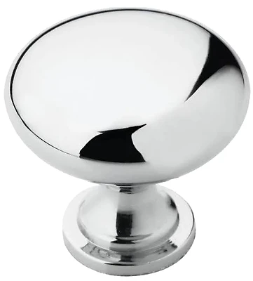 Amerock Edona Cabinet Knob, Polished Chrome, 1-1/4 In.