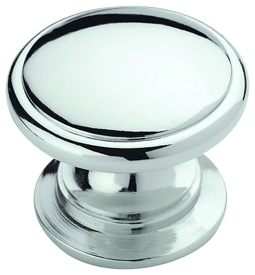 Ravino Cabinet Knob, Polished Chrome, 1-1/4 In.