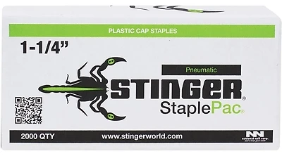 Staplepac 18-gauge 3/8 In. X 1-1/4 In. Caps & Staples 2000 Ct.
