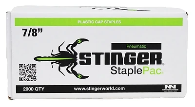 Staplepac 18-gauge 3/8 In. X 7/8 In. Caps & Staples 2000 Ct. Model 0136044