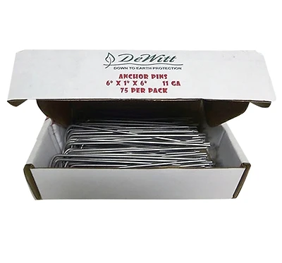 DeWitt AP75 Anchor Pin, 6 in L, 6 in W, 1 in Thick, Steel