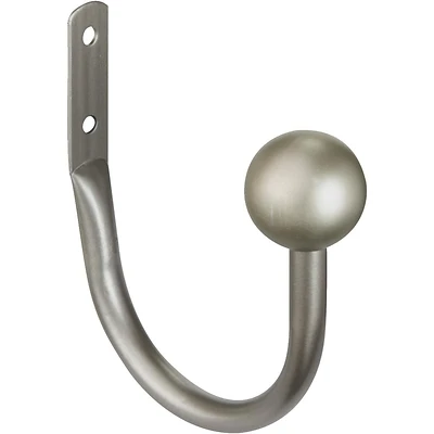 Kenney KN74981 Curtain Holdback, 5/8 in Dia Wire, Metal, Antique Pewter