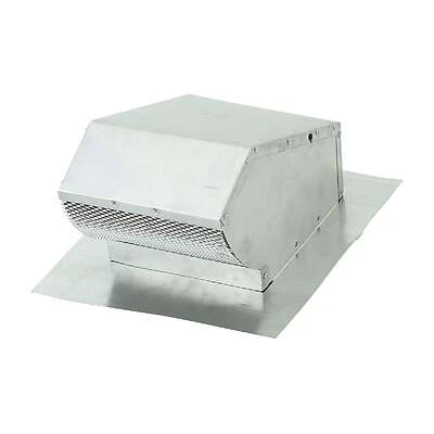 Aluminum Roof Cap with Screen & Damper, 7 In. Round