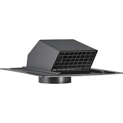 Lambro 354R Roof Vent Cap, 4 In., Black Plastic