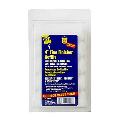 Fine Finisher 4 In. Mini Foam Roller Cover Refill (10 Pk) 3/8 In. Nap