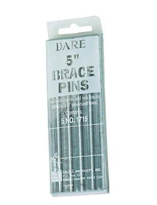 Electric Fence Brace Pin For Wood Beams, Galvanized Steel, 3/8 x 5 In., 5-Pk.