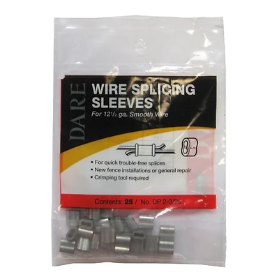 Nicopress Splicing Sleeve For 12-1/2-Ga. Wire, 25-Pk.