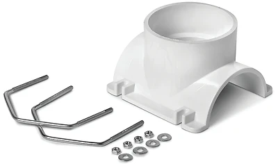 Schedule 40 DWV PVC Saddle Tee Pipe Kit, 4 x 3 In.