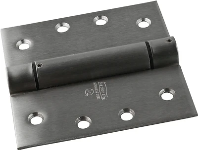 Spring Door Hinge, Adjustable, Stainless Steel, 4 In.
