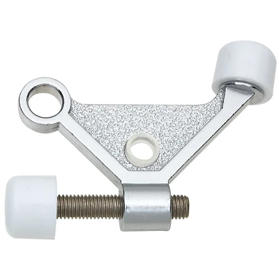 National Hardware N274-084 Hinge Pin Door Stop, 1-7/8 In Projection, Satin Chrome