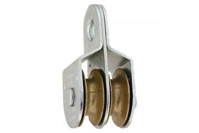 National Hardware Fixed Eye Double Pulley, 1-1/2 In., 400 Lb