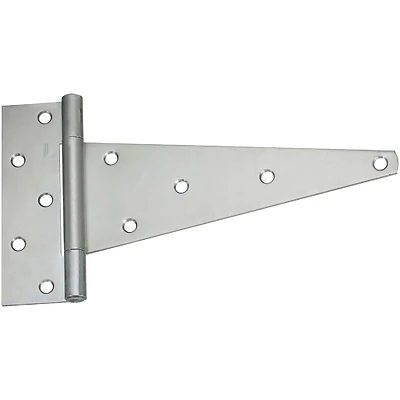 Gate T-Hinge, Extra Heavy Duty, Zinc, 12 In.