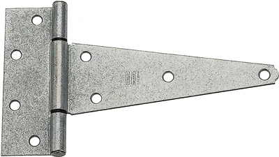 Gate T-Hinge, Extra Heavy Duty, Galvanized, 8 In.