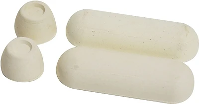 Danco 10062 Toilet Seat Bumpers, White Rubber, Adhesive