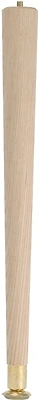 Waddell 2512 Round Taper Table Leg, Hardwood, 11-1/2 In.