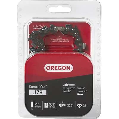 Oregon J78 ControlCut Chainsaw Chain, 34Sl Pro-Guard Chisel, 20 In.