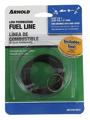 Small Engine Fuel Line, 3/32 I.D. x 3/16 O.D. In. x 2 Ft.