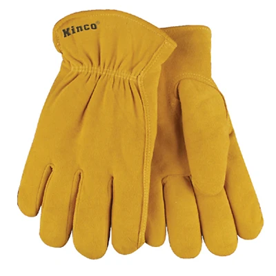 Kinco 903HK-M Deerskin Leather Driver Gloves, Men's Medium, Gold