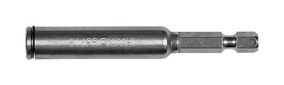 Hex Bit Holder 1/4 In. X 3 In. L C-ring S2 Tool Steel 1 Pk