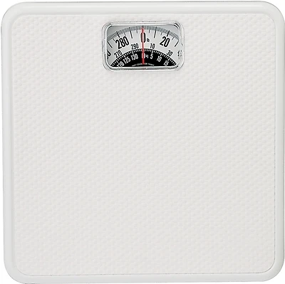 300 Lb. Analog Bathroom Scale With Easy Read Dial, White