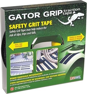 1 In. X 20 Yds. Life Safe Black Gator Grip Anti-slip Safety Tape