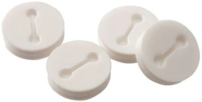 1/2 In. Weatherproof Closure Plug (4 Pk) Model 5269-1, White, Seals Unused Outlets