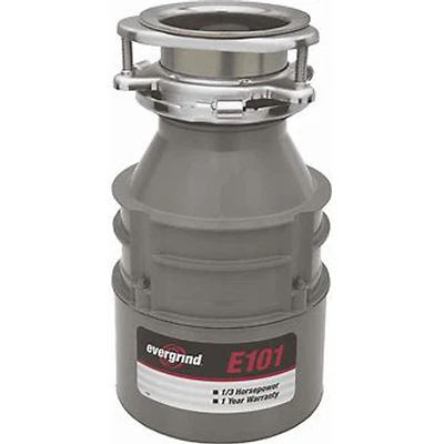 1/3 Hp Garbage Disposer With 1 Year Warranty And Quick-lock Mounting Assembly