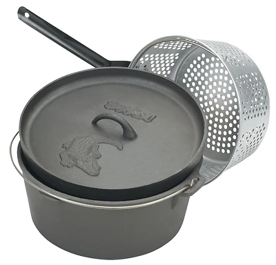 8.5-quart Cast Iron Dutch Oven With Lid And Basket Included