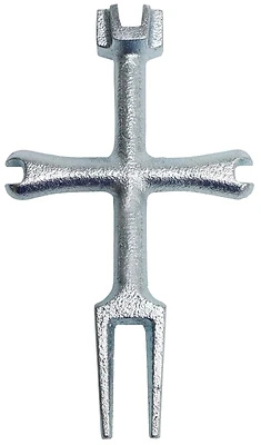 Plumb Pak PP840-14 P.O. Plug Wrench, 4-Way Drain Removal Tool