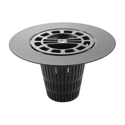 Matte Black Hair Catcher For Shower Drain, 2 Baskets Included, Model 9d00011086