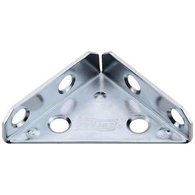 National Hardware N337-675 V124 Corner Brace, 2 In., Zinc-Plated Steel, 2-Pack