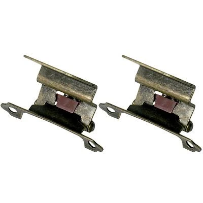 Antique Brass 3/8 In. Self-closing Inset Hinge, 2-pack, Steel, Model 28605