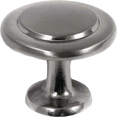 Newport Round 1-3/8 In. Satin Nickel Cabinet Knob, Model 57028, 1 Pk