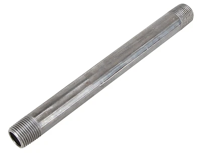 Prosource 1/2X4B Black Steel Pipe Nipple, 1/2 In X 4 In, Threaded